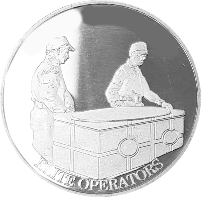 Scanning Ground Crew Military coin