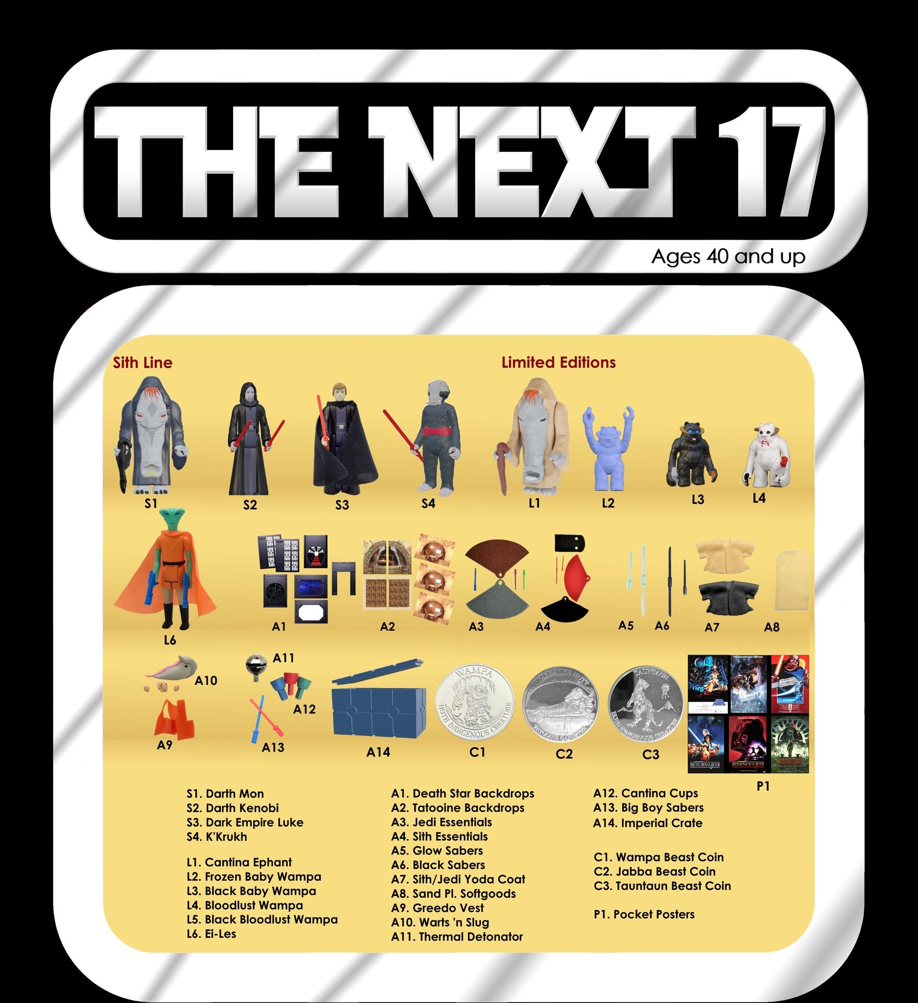 Vintage creature cantina EI-Les figure 3.75 inch – The Next 17